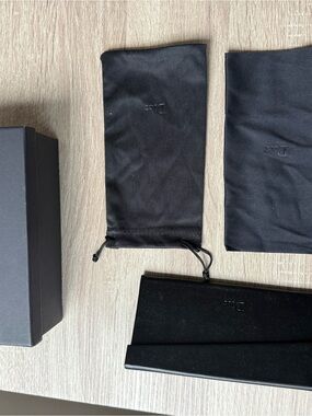 Dior Black Sunglasses Pouches & Case Set